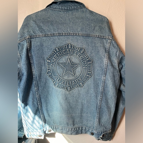 American Legion Auxiliary denim jacket - Picture 2 of 5